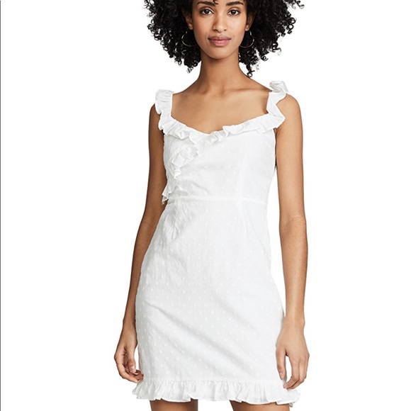 BB DAKOTA Say No More Dress Ivory Polka Dot - Picture 5 of 15